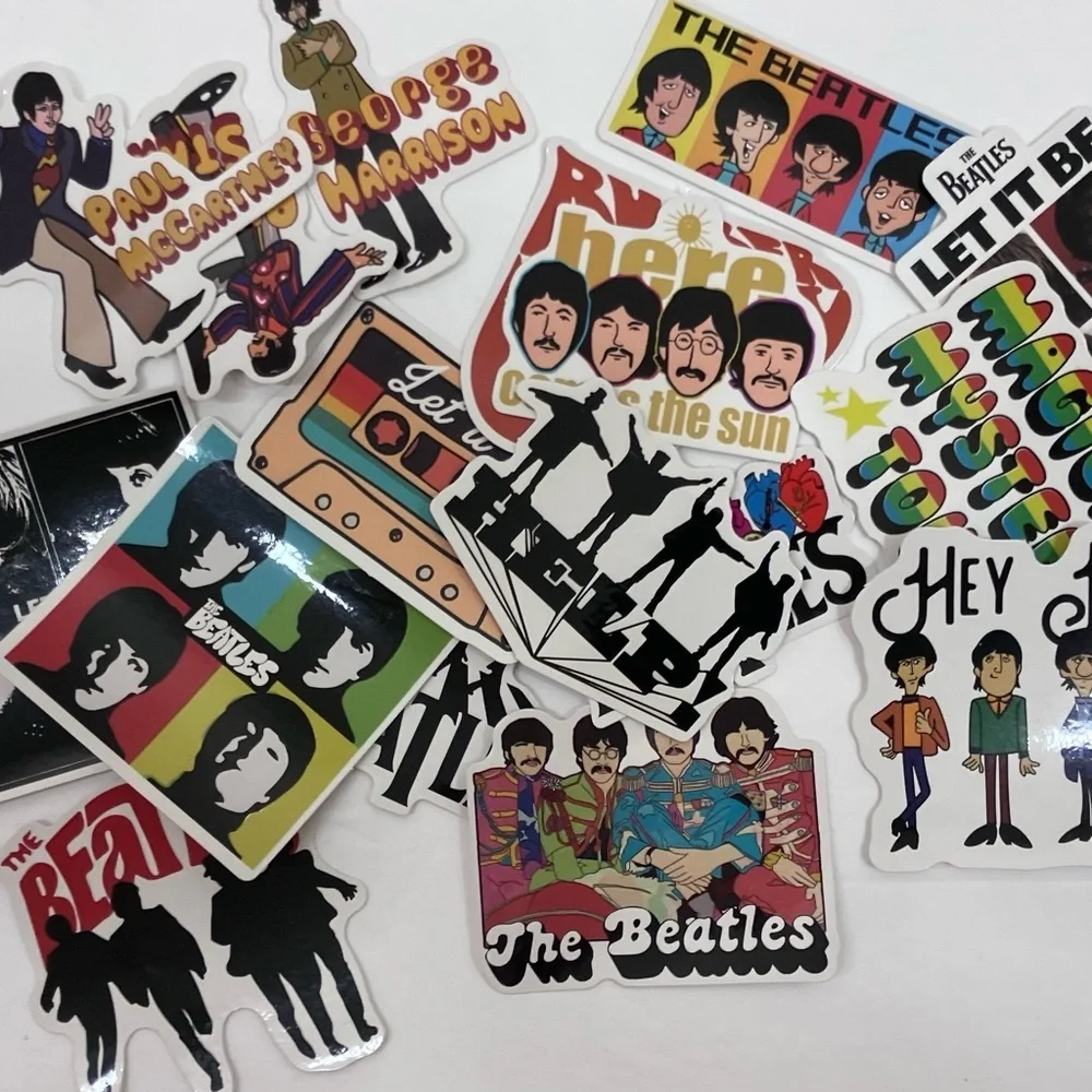 The Beatles Colorful Sticker Set